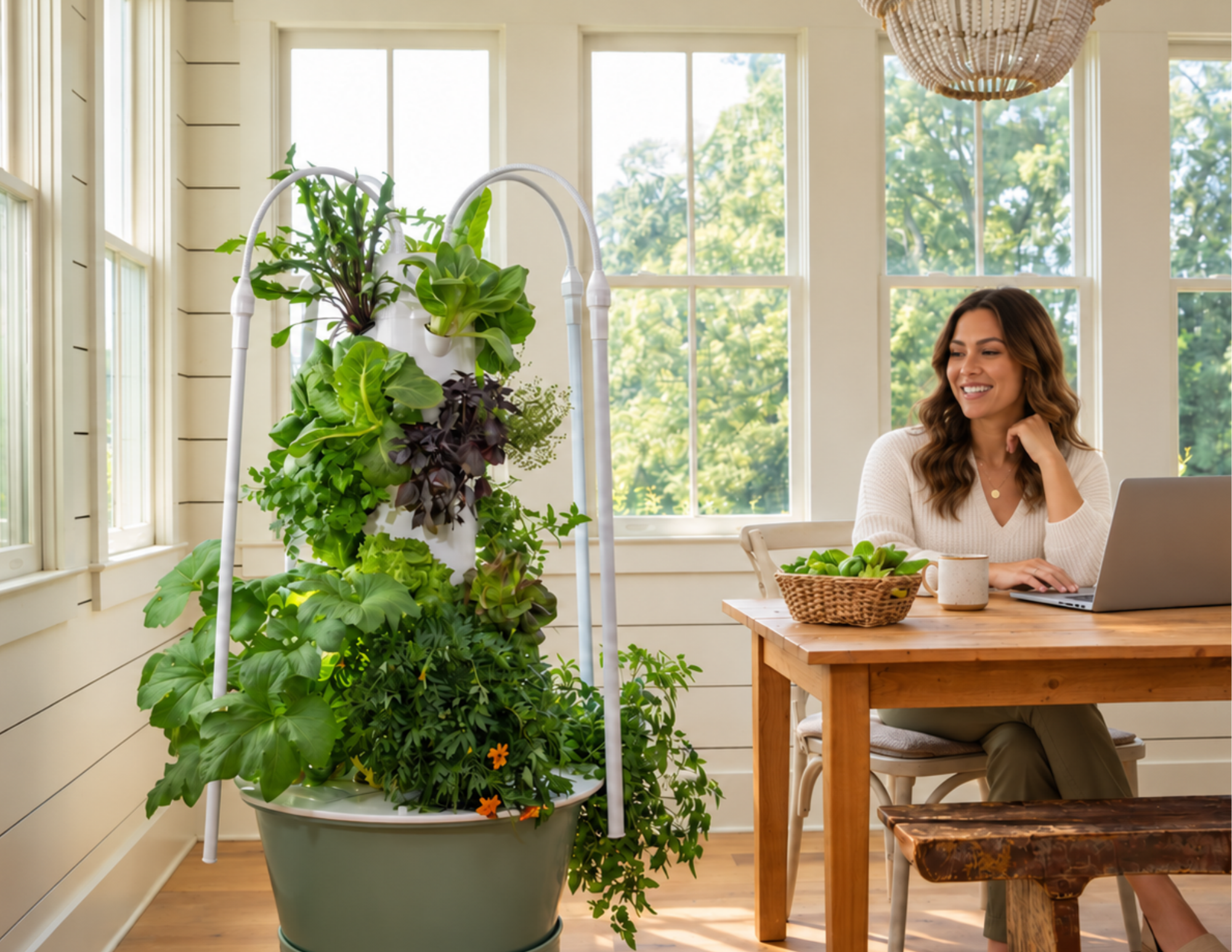 Tower Garden FLEX Support Cage – Plant Stability
